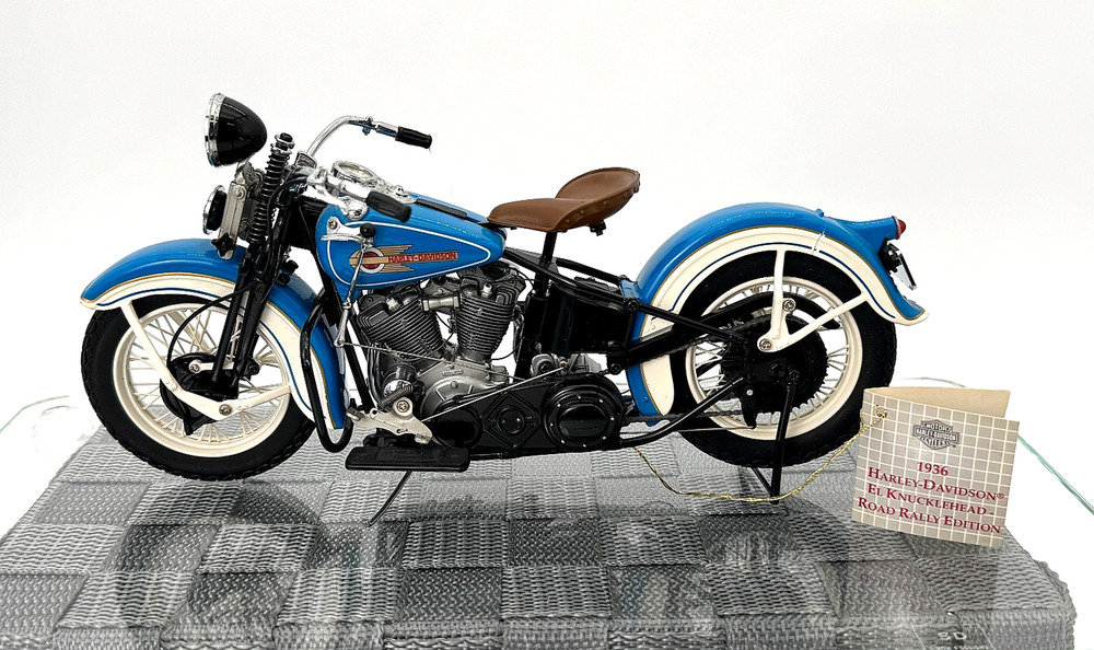 Franklin Mint 1936 Harley Davidson EL Knucklehead Road Rally 1:10 #1479